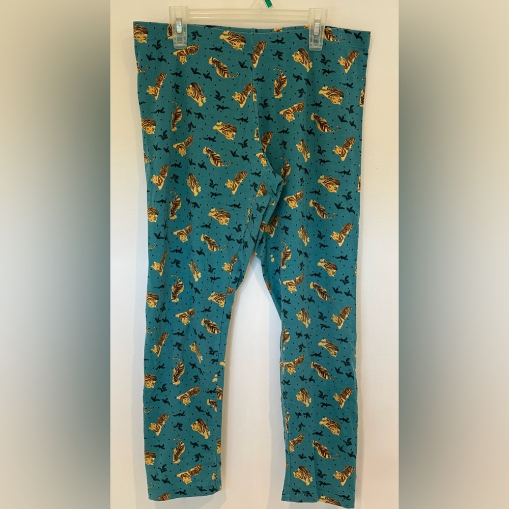 Kids Blue Tiger Print Leggings
